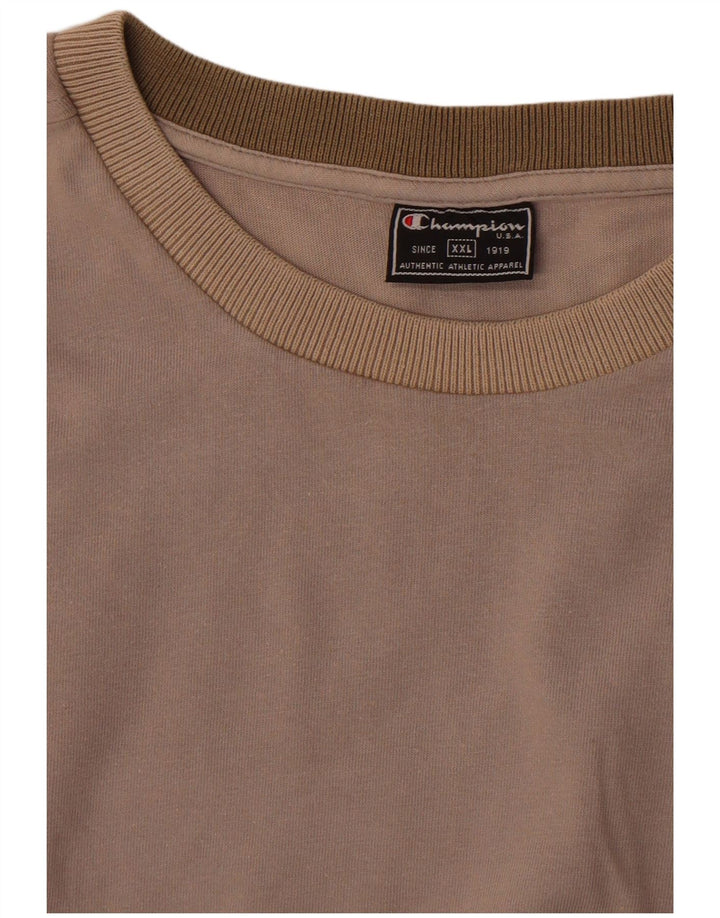 Champion T-Shirt Homme Top 2XL Gris Colorblock