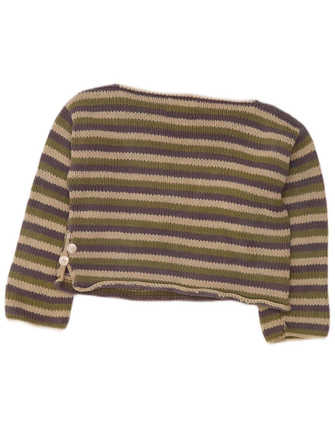 PURE Pull ample à col bateau pour femme UK 10 Small Multicolore