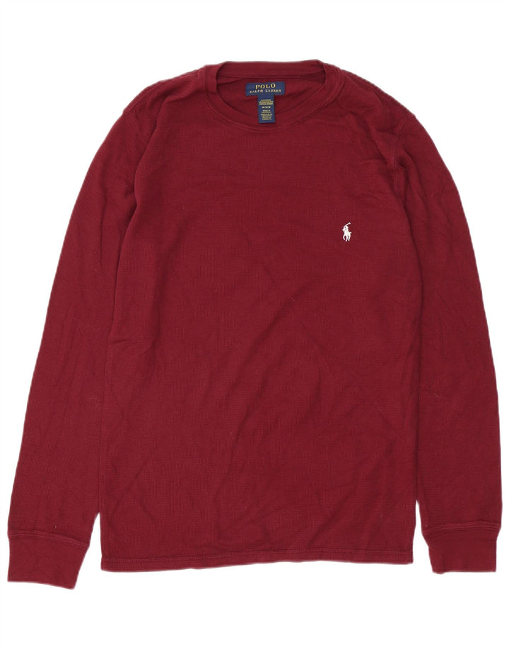 POLO RALPH LAUREN Haut à manches longues pour homme en coton marron moyen