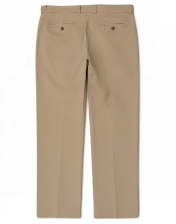 Marks & Spencer Pantalon de Costume Droit Homme W34 L29 Coton Beige
