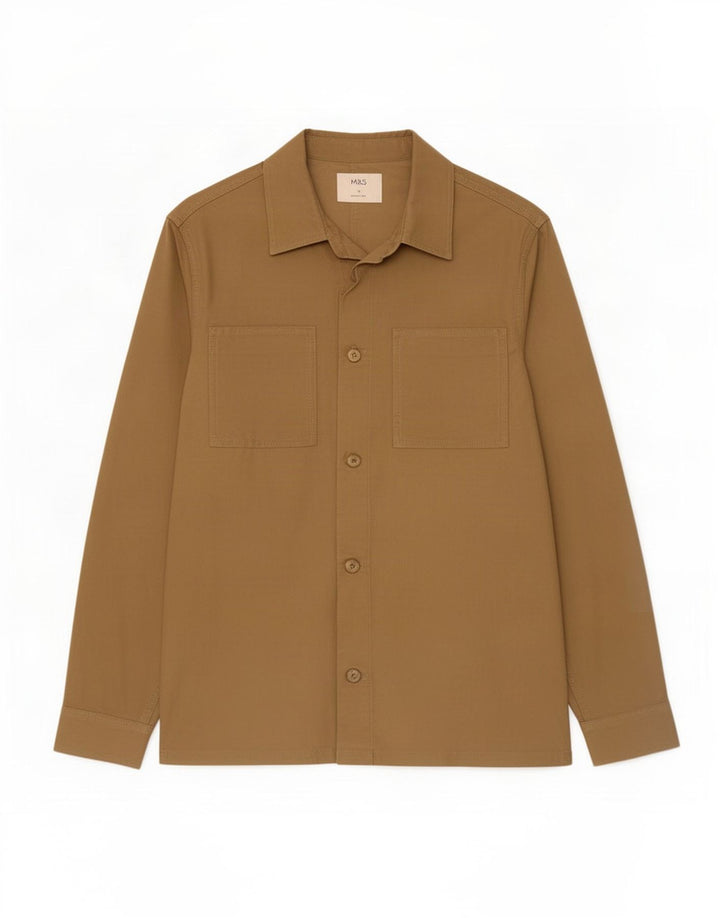 Marks & Spencer Veste Utility Homme Marron Moyen Coton
