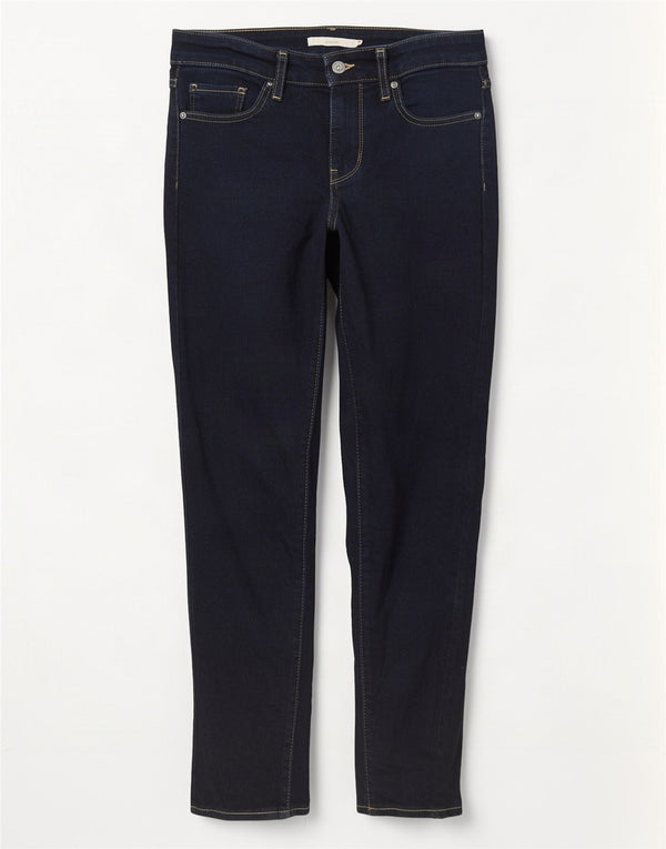 Levi's Jean Skinny 711 Femme W28 L30 Bleu Marine Coton
