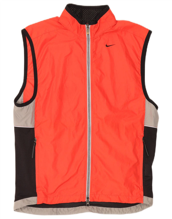 NIKE Veste de survêtement sans manches pour homme Orange moyen Colourblock