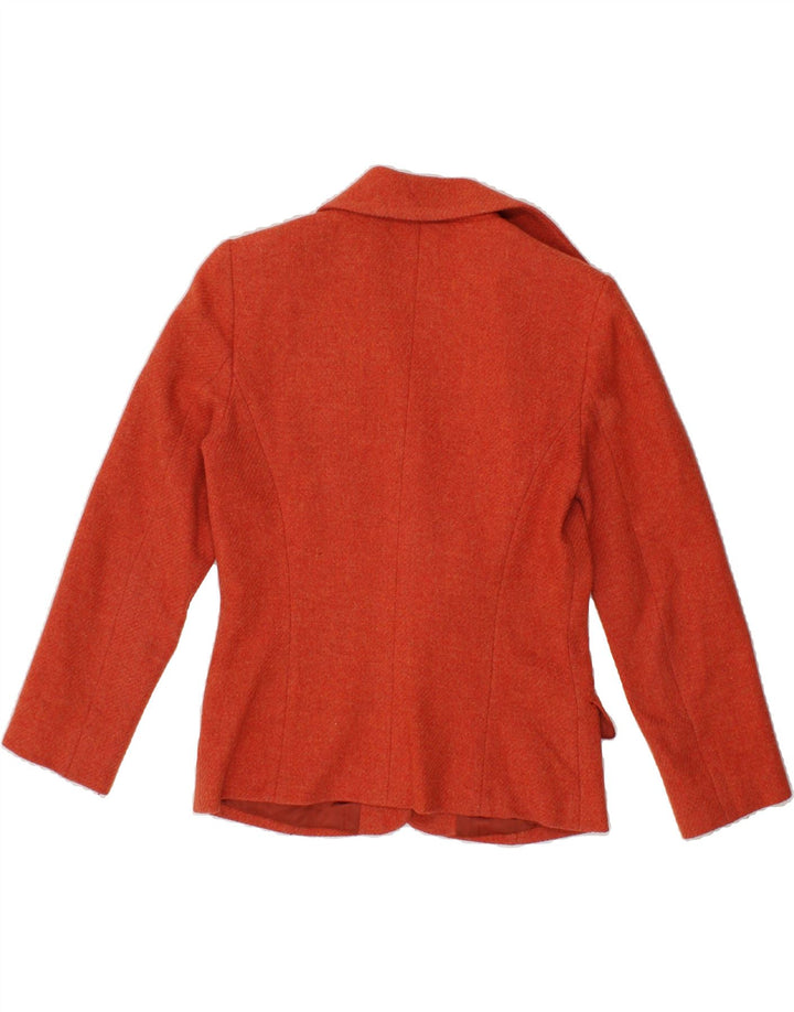 PENNY BLACK Womens 1 Button Blazer Jacket UK 12 Medium Orange Vintage Penny Black and Second-Hand Penny Black from Messina Hembry 