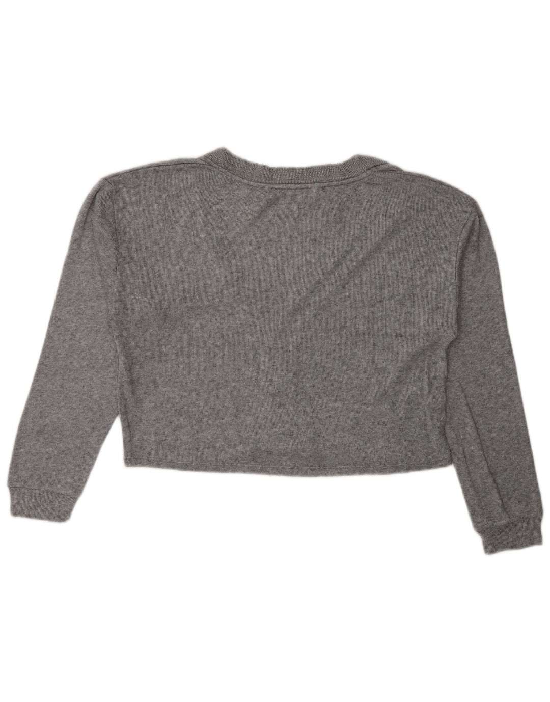 Zara Womens Crop Oversize Cardigan Pull UK 10 Petit Gris