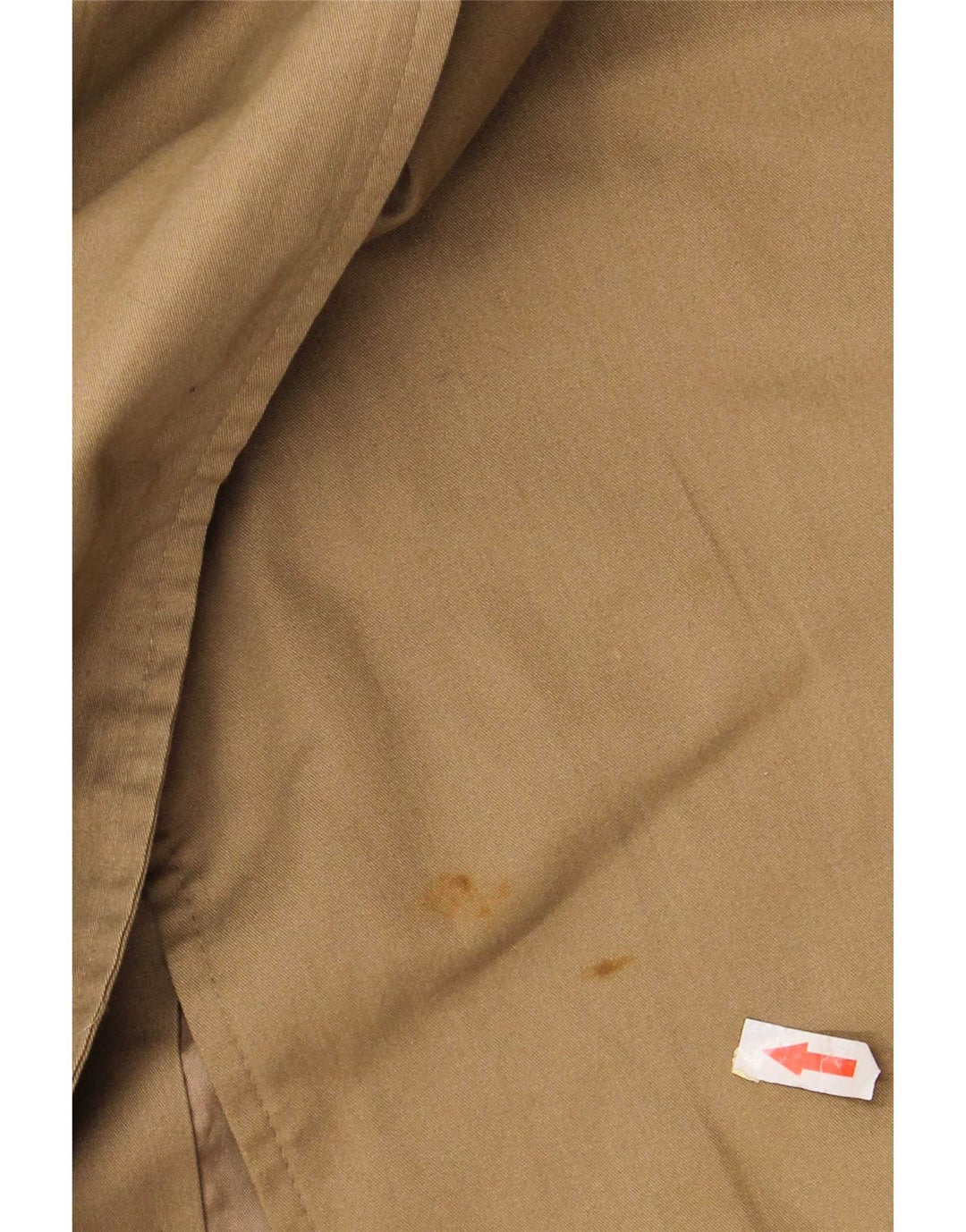 vintage Femme Longline Oversize Trench Coat IT 40 Petit Polyester Beige