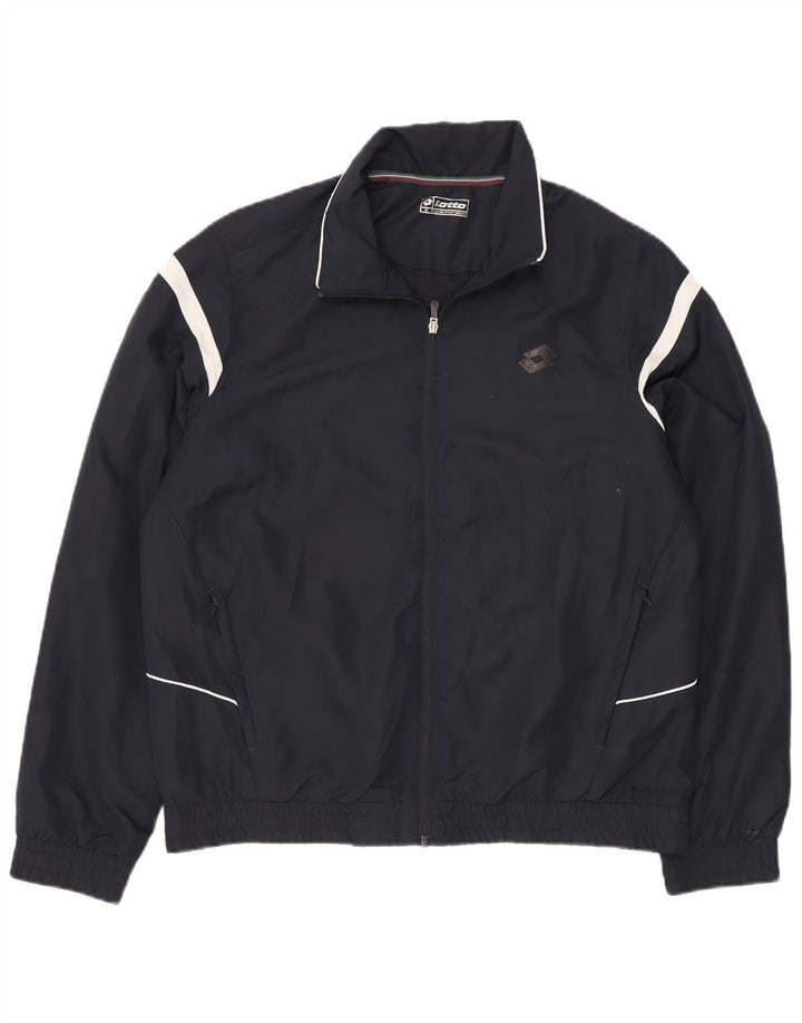 Lotto Veste de survêtement pour homme XL Bleu marine Colorblock Polyester