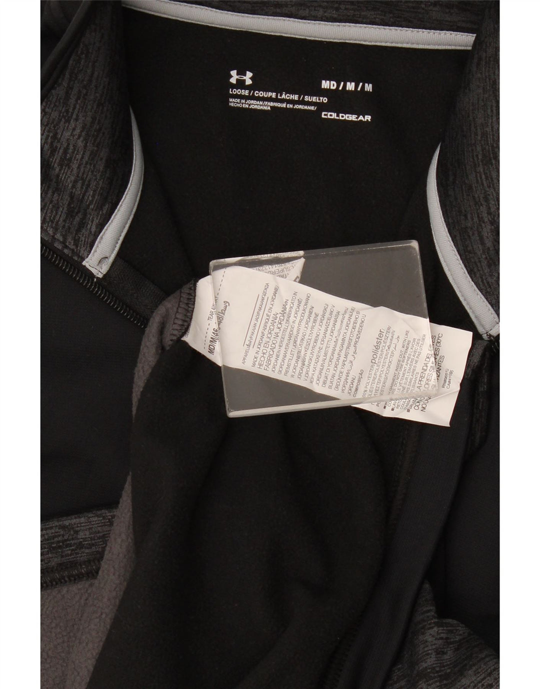 Under Armour Sweat-Shirt Cold Gear Homme Noir Colorblock