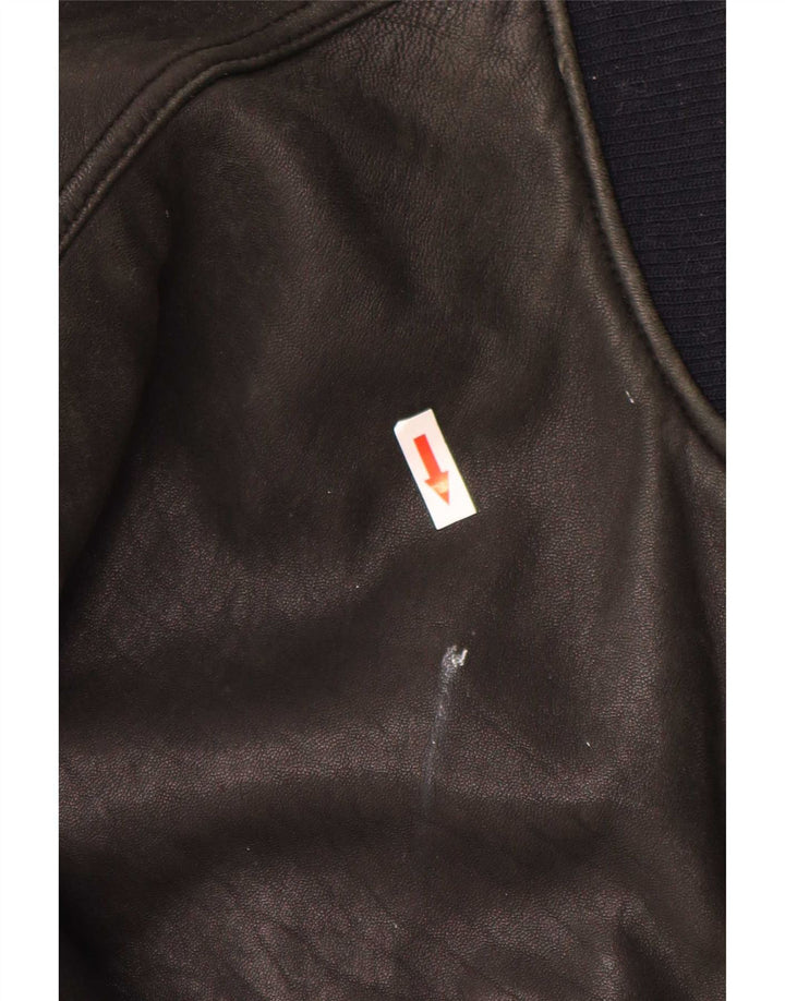 Trapper Veste en cuir pour homme IT 54 2XL Noir