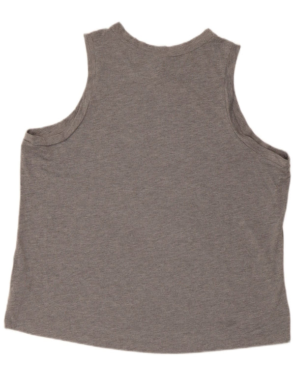 Nike Débardeur graphique coupe régulière pour femme UK 18 XL Gris Polyester