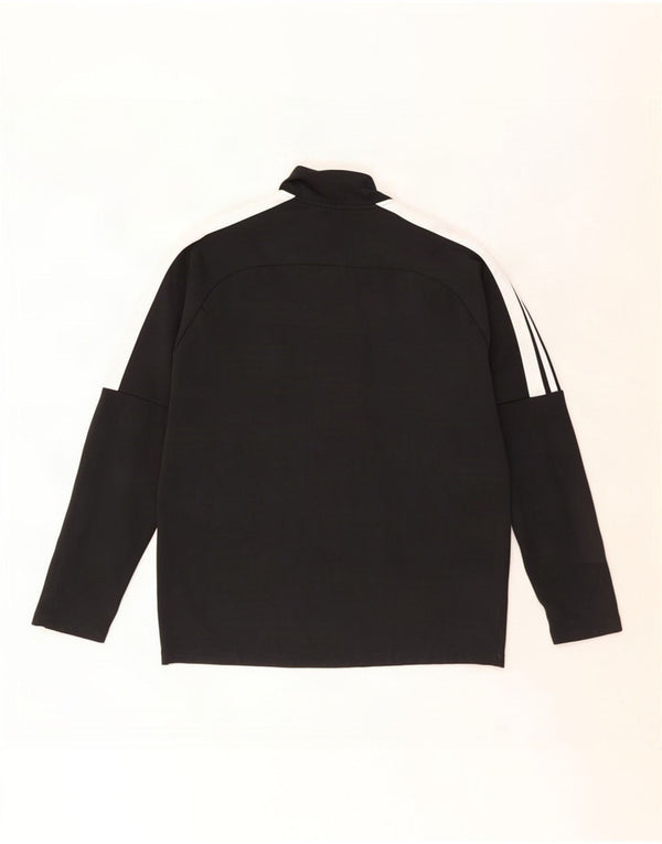 Nike Haut de survêtement Dri Fit avec col zippé et col zippé pour homme, grand, noir, colour block