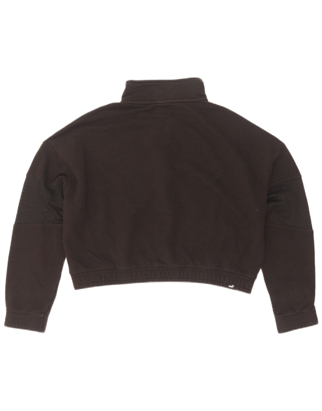 Puma Veste de survêtement surdimensionnée pour femme UK 10 Petit coton noir