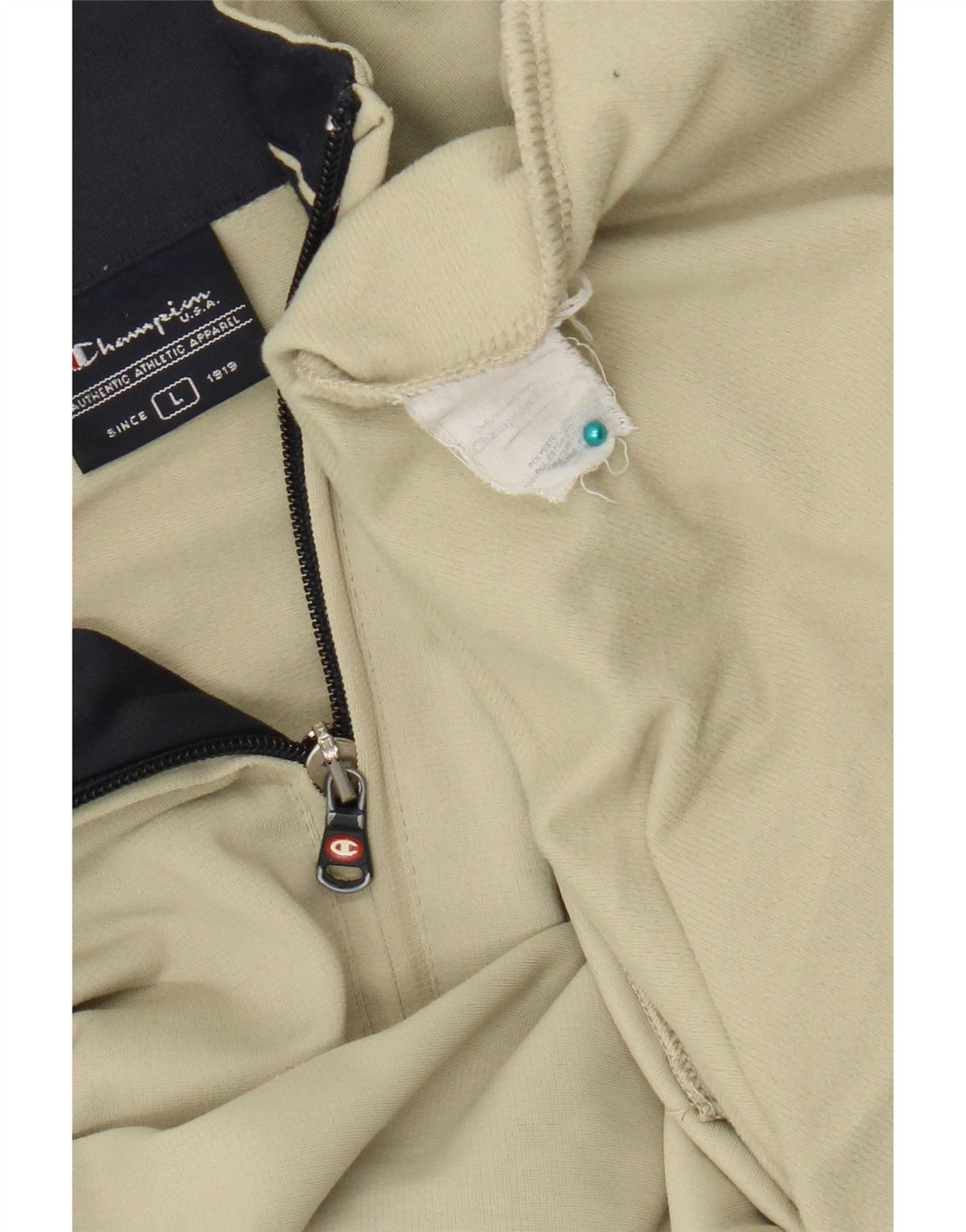 Champion Veste de survêtement pour homme Large Kaki Polyester