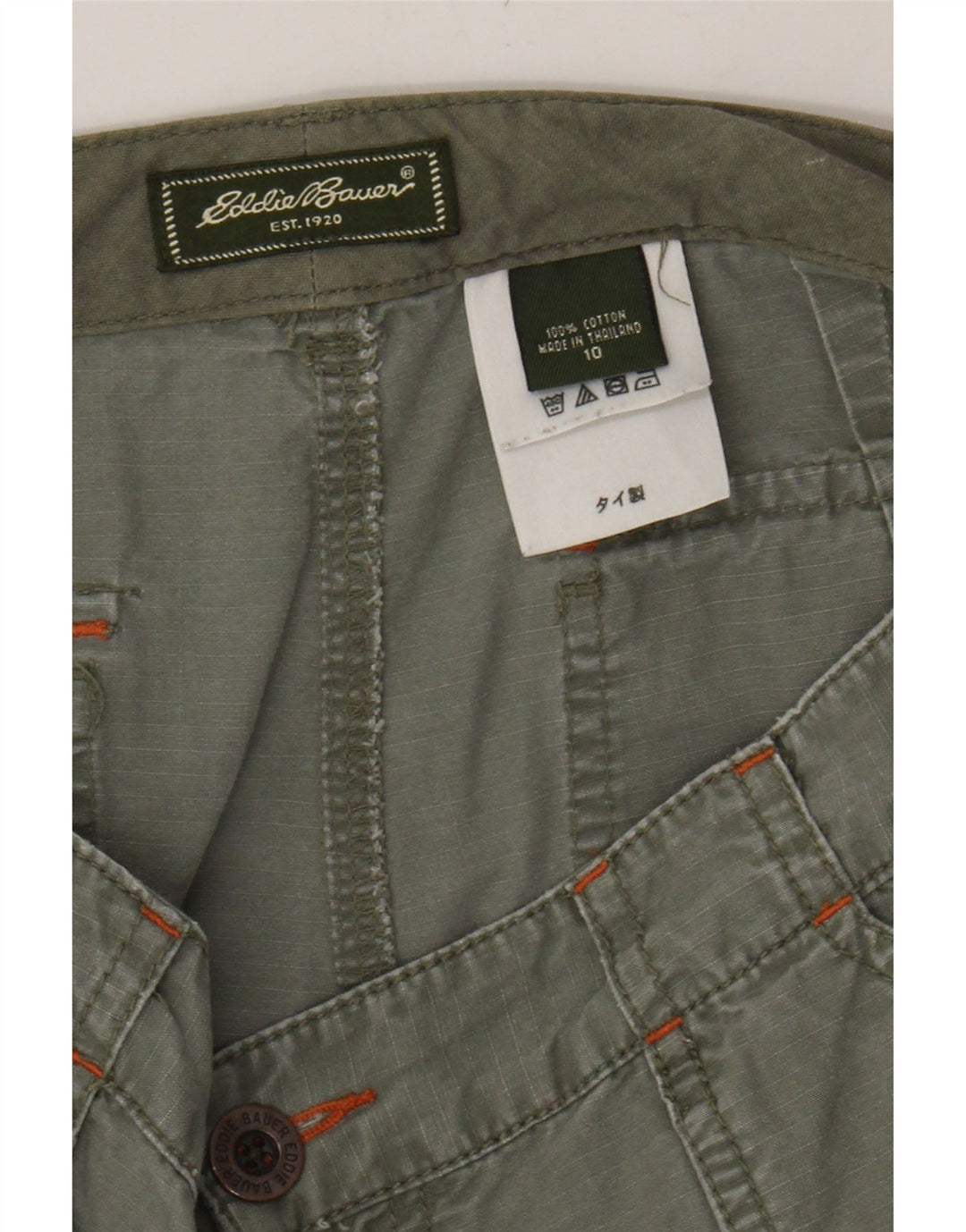 EDDIE BAUER Womens Cargo Shorts US 10 Large W32  Khaki Cotton Vintage Eddie Bauer and Second-Hand Eddie Bauer from Messina Hembry 