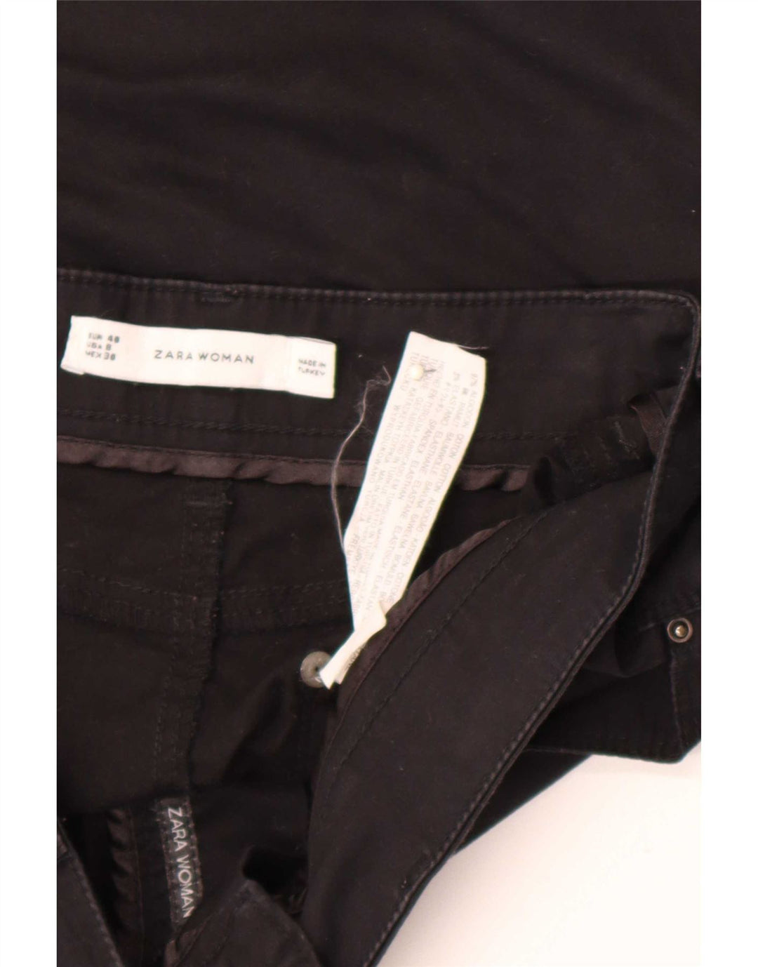 Jupe crayon femme Zara EU 40 Medium W30 coton noir