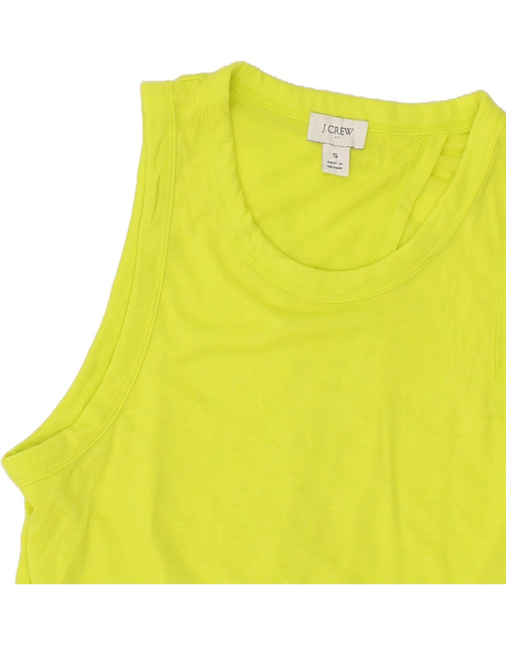 J. CREW Womens Vest Top UK 10 Small Green Polyester Vintage J. Crew and Second-Hand J. Crew from Messina Hembry 