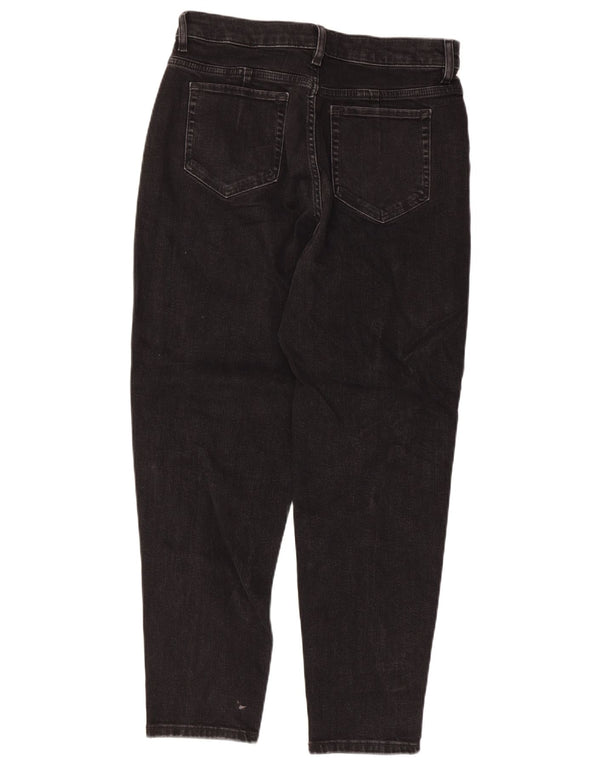Marks & Spencer Jean Mom Tapered pour femme UK 12 Medium W30 L27 Noir