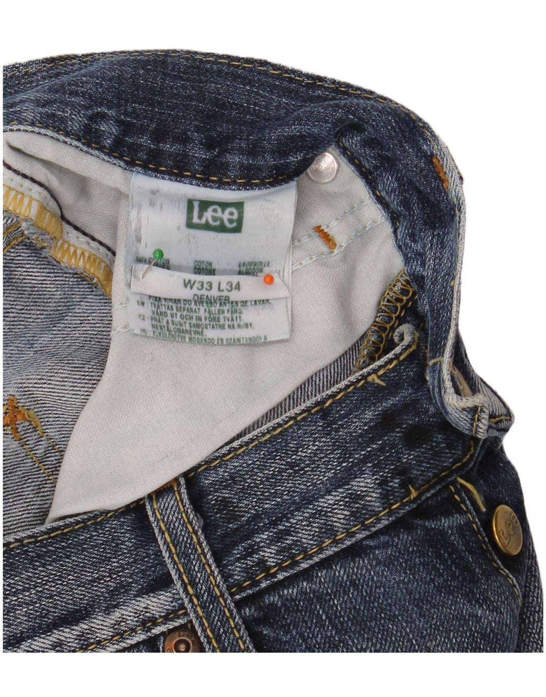 LEE Jean Bootcut Denver Homme W33 L34 Bleu Coton