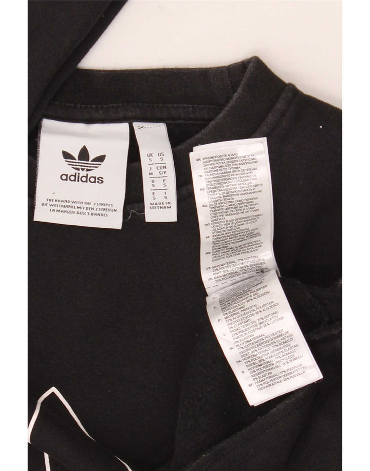 Adidas Sweat-shirt graphique pour homme Petit coton noir