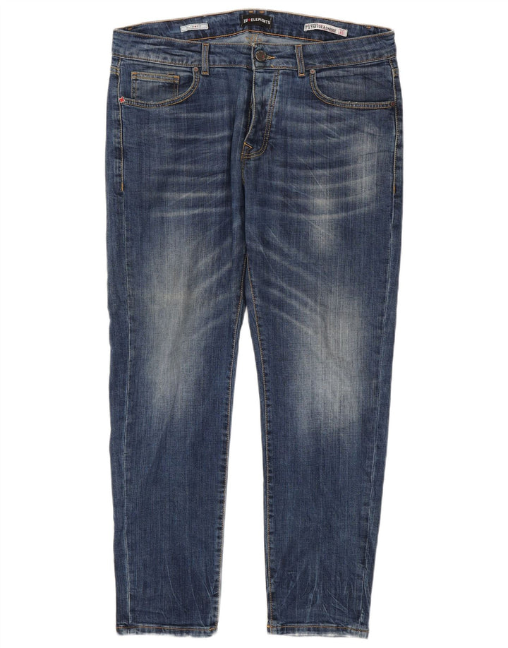 Zu Elements Jean Slim Homme W40 L30 Bleu Coton