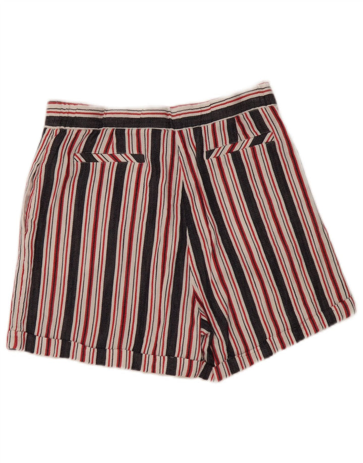 French Connection Short Chino Femme UK 8 Small W28 Rayé Multicolore