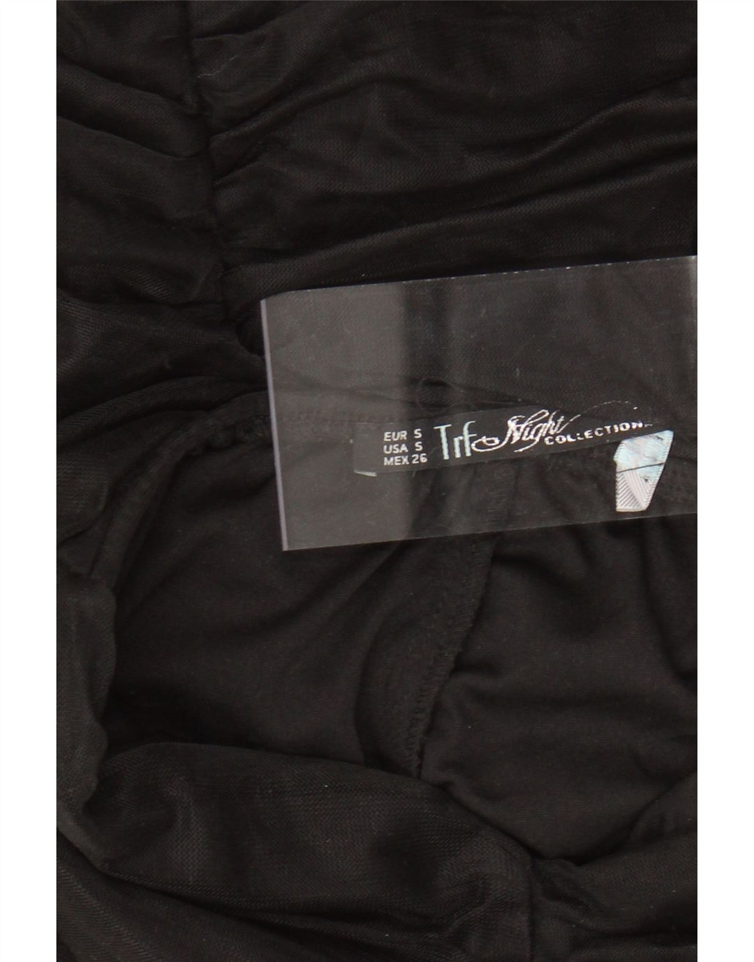 ZARA Robe moulante sans bretelles pour femme UK 8 Small Noir