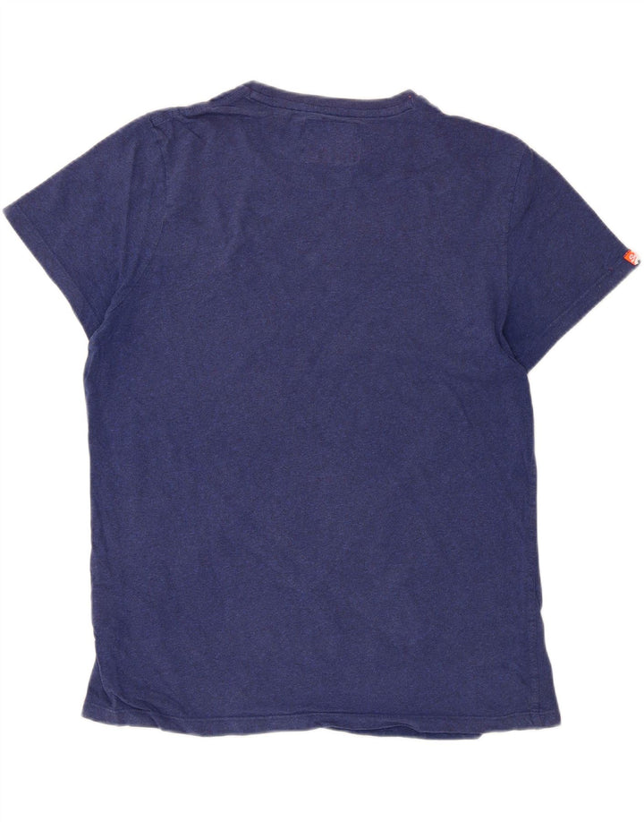 Superdry T-Shirt Homme Top XL Bleu Marine Coton