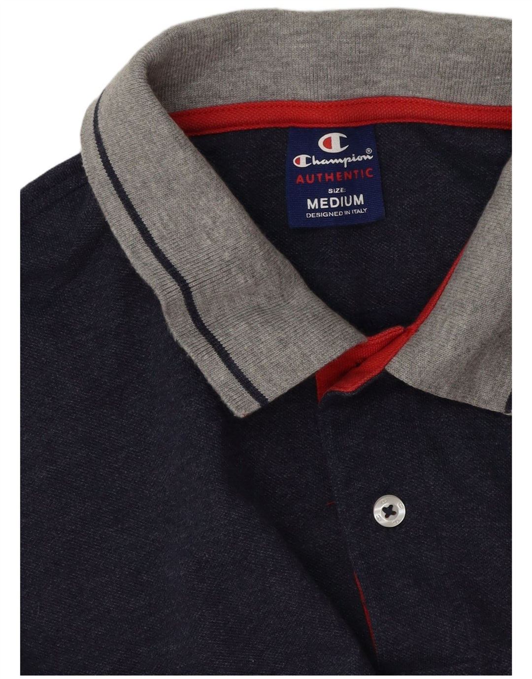 Champion Polo de Rugby à Manches Longues Homme Bleu Marine Moyen