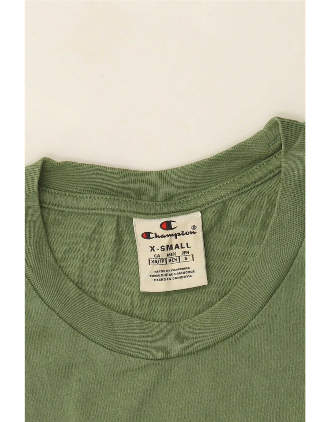 Champion T-Shirt Graphique Homme XS Vert