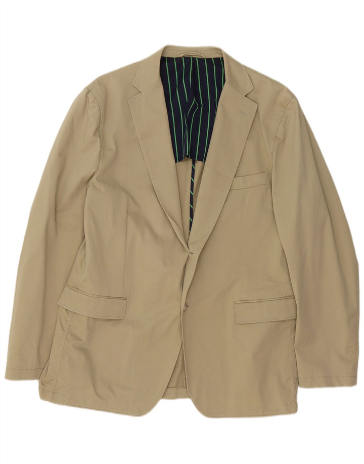 Gant Veste Blazer 2 Boutons Homme IT 54 2XL Beige Coton