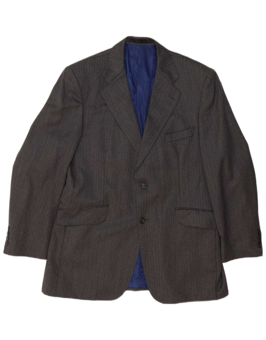 Marks & Spencer Veste blazer à 2 boutons pour homme UK 42 en laine à fines rayures grises