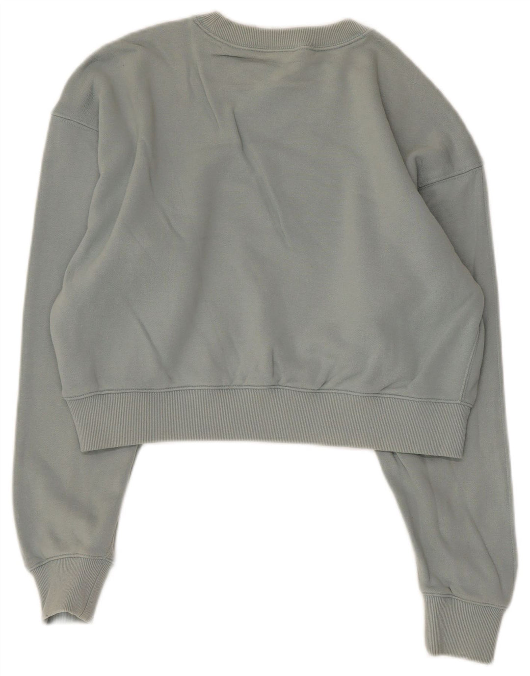 Adidas Sweat-shirt court surdimensionné pour femme UK 6 XS Bleu coton