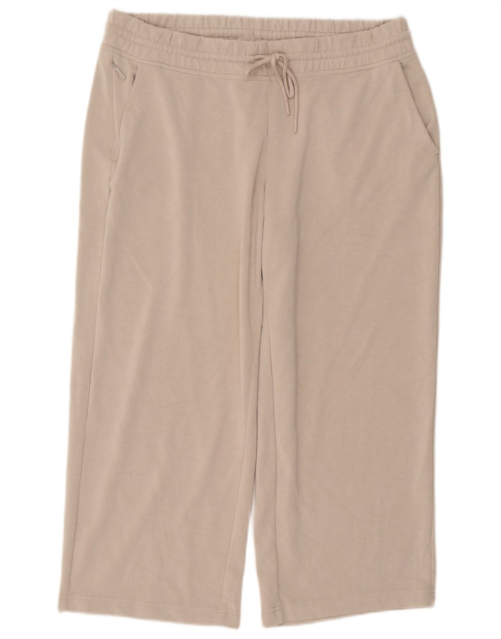 ATHLETA Pantalon de survêtement pour femme UK 18 XL Beige Polyester