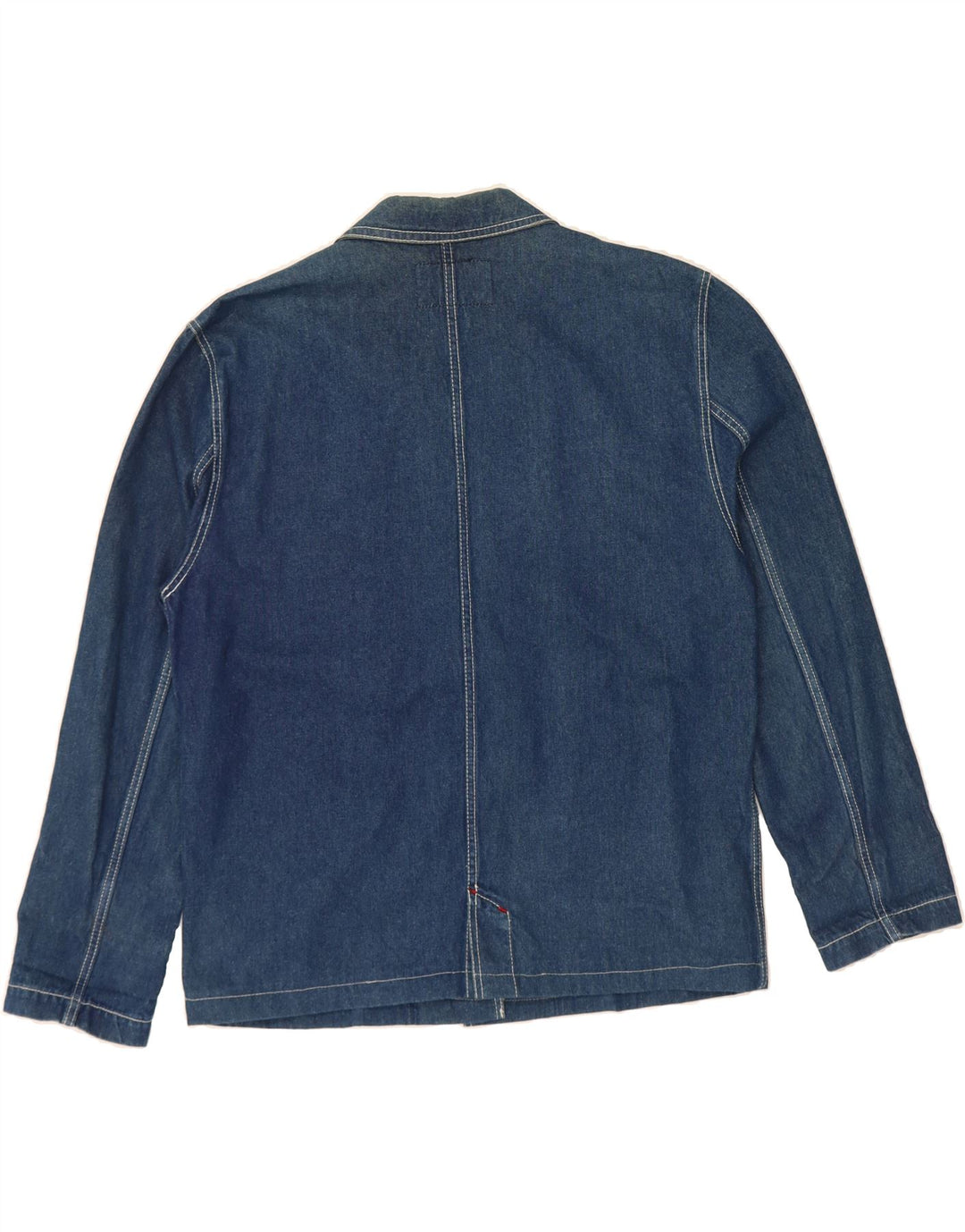 KRIZIA Womens Oversized Denim 3 Button Blazer Jacket UK 18 XL Blue Cotton Vintage Krizia and Second-Hand Krizia from Messina Hembry 
