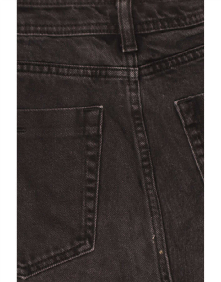 Zara Femme Short En Jean Moyen W28 Coton Noir