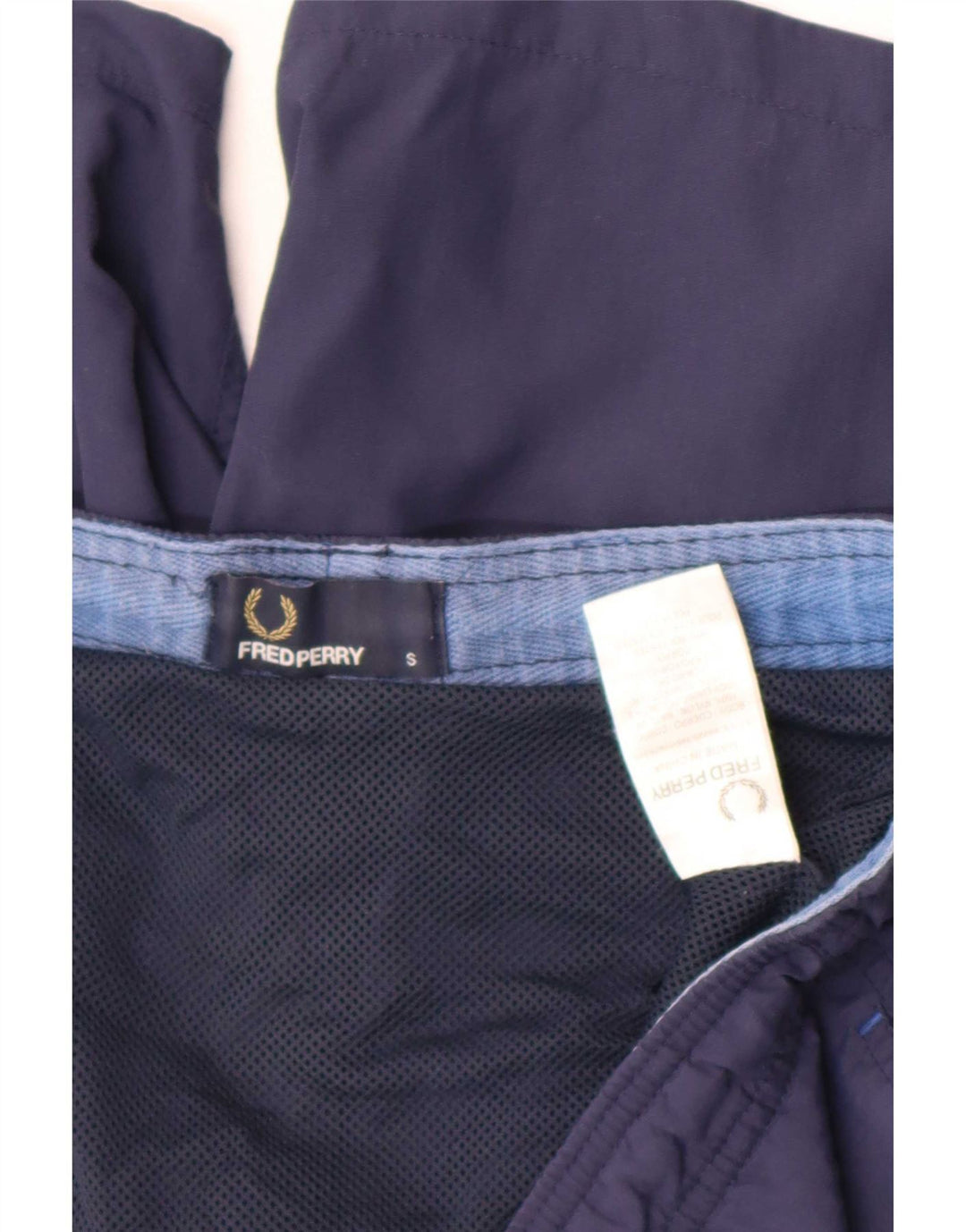 Fred Perry Short de bain homme petit nylon bleu marine