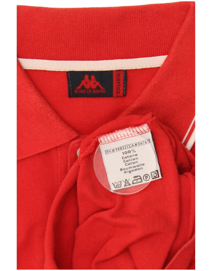 KAPPA Polo Homme 2XL Rouge Coton