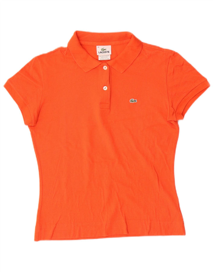 Lacoste Polo Femme Taille 40 Coton Orange Moyen