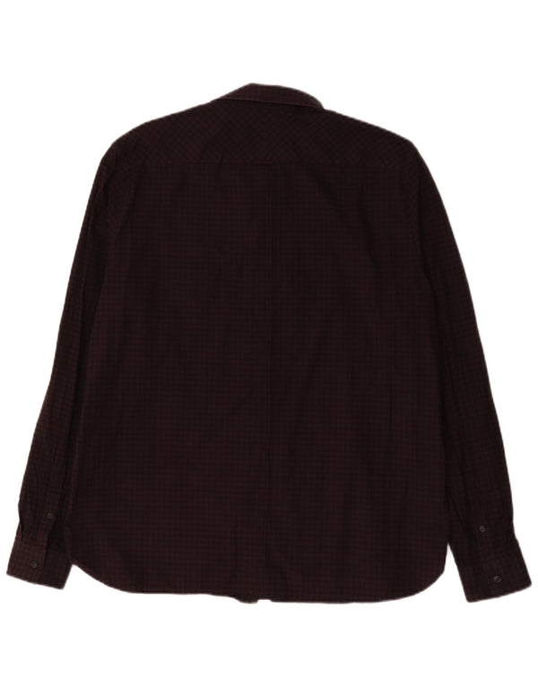 Fred Perry Chemise Homme XL Bordeaux Check Coton