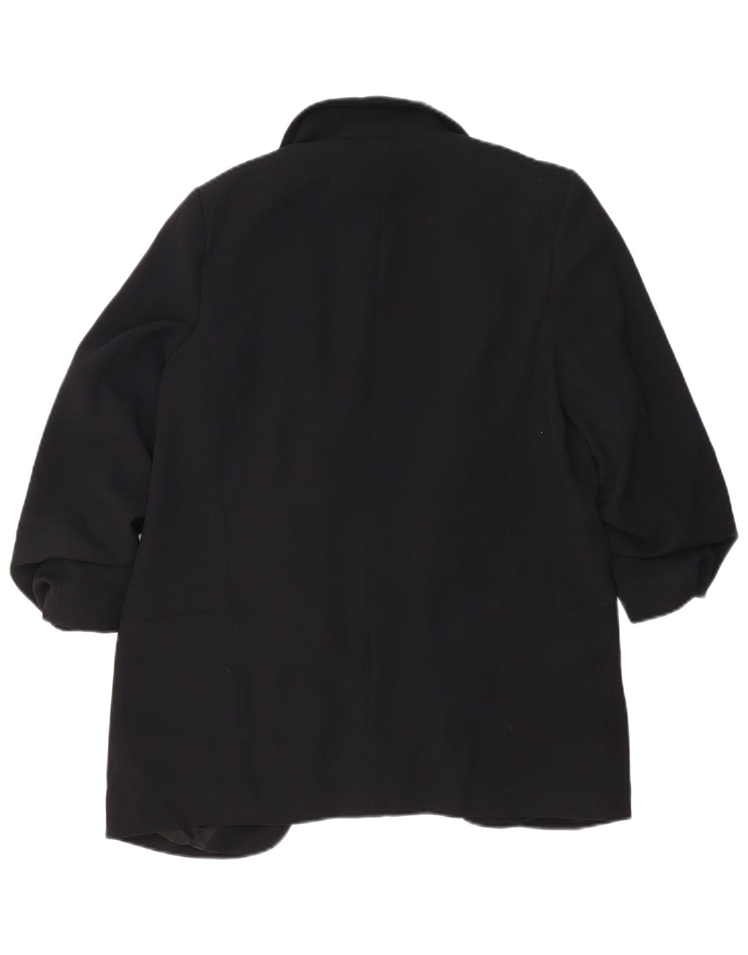 ZARA Veste blazer ouverte à manches 3/4 pour femme UK 14 Polyester noir moyen