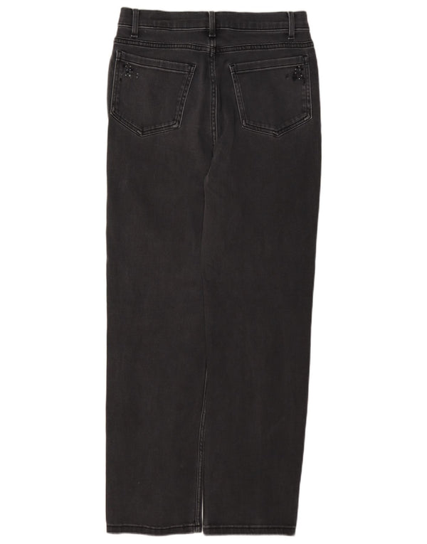 Marks & Spencer Jean droit pour femme UK 10 Small W27 L28 Gris Coton