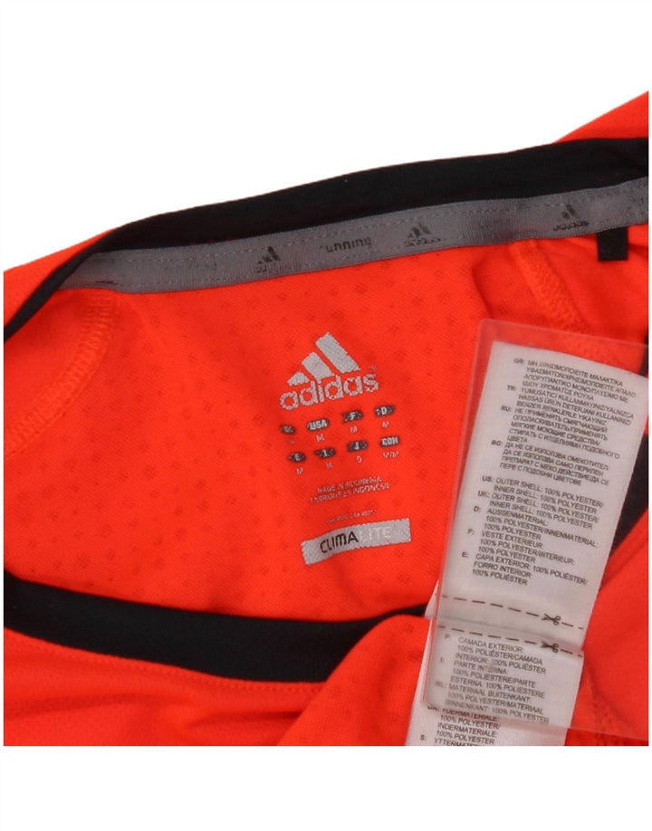 ADIDAS Haut Climalite à manches longues pour homme en polyester orange moyen