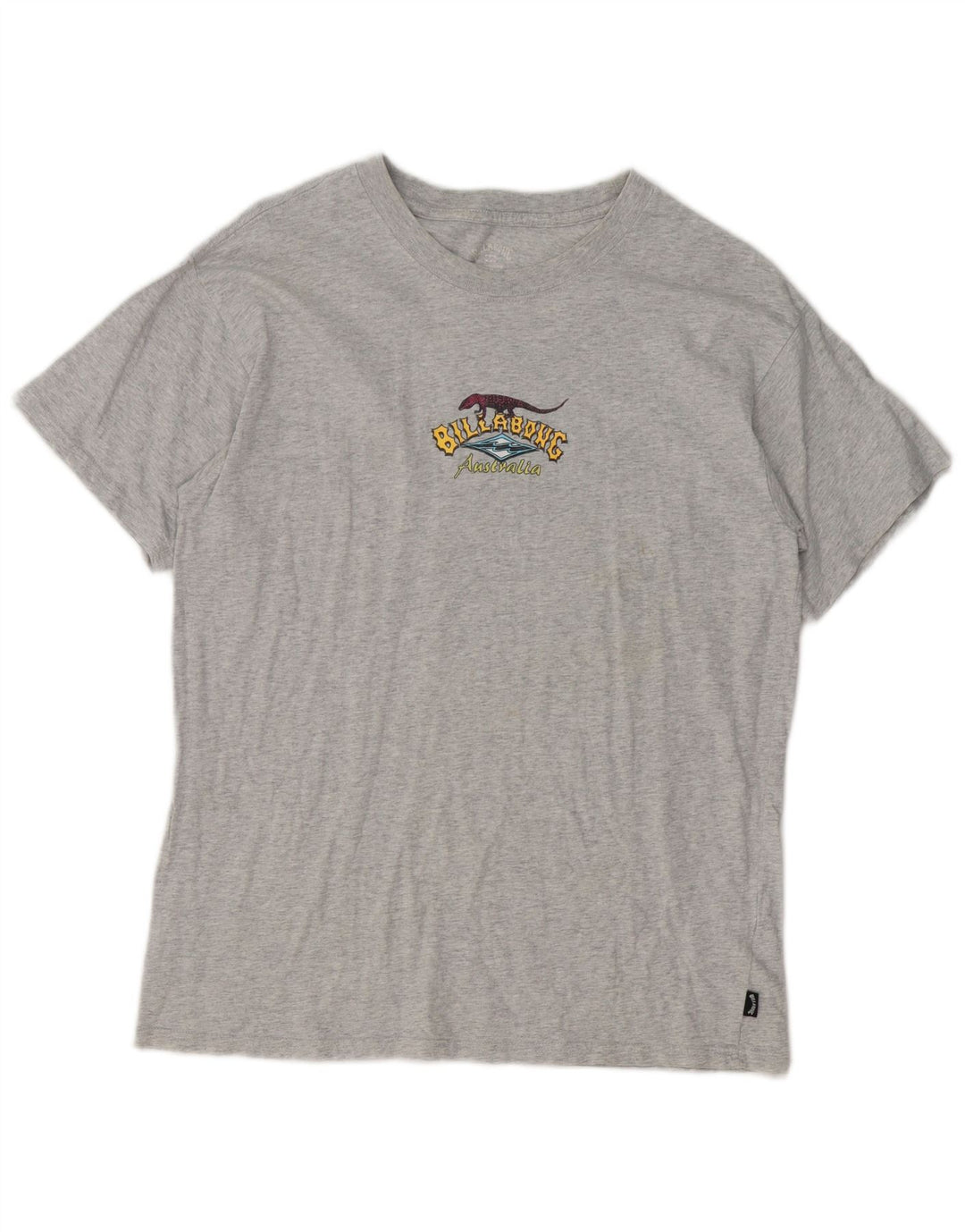 Billabong T-Shirt Graphique Homme Gris Moyen Moucheté Coton