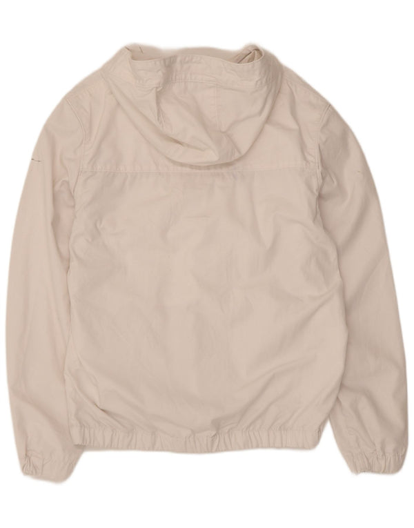 Lyle & Scott Veste Anorak à capuche pour homme UK 38 Medium Blanc Polyester