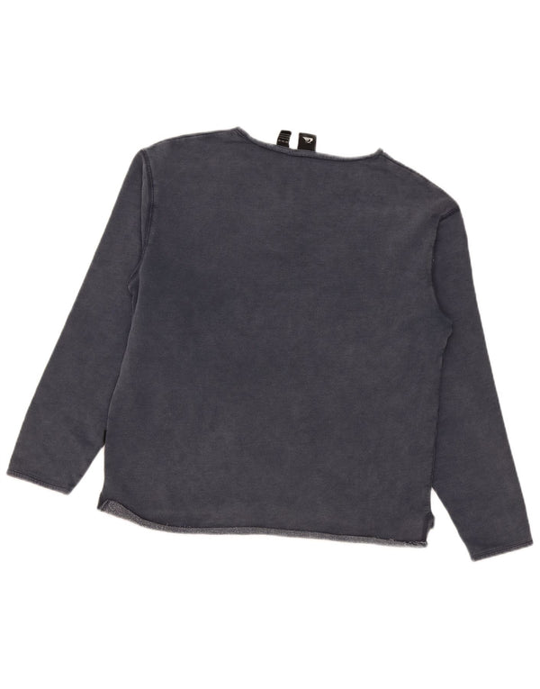 Quiksilver Sweat-shirt pour femme UK 14 Bleu marine moyen Coton