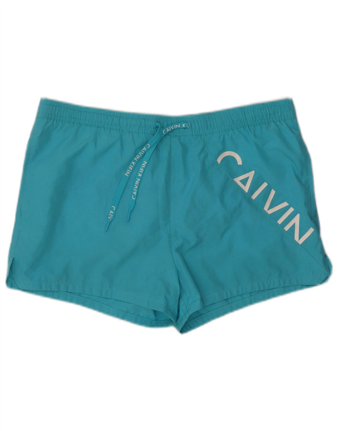 Calvin Klein Short de bain graphique pour homme, grand bleu plage