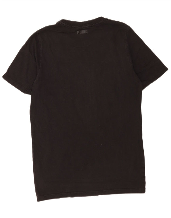 Puma T-shirt graphique pour homme, petit, noir, coton
