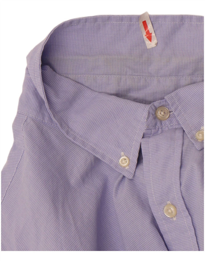 Chaps Chemise à manches courtes pour homme 2XL Violet pied-de-poule en coton