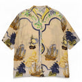 Antonette Chemisier graphique surdimensionné pour femme EU 44 XL Beige Nautique