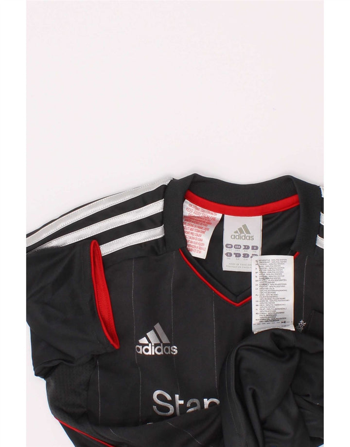 Adidas Garçons Liverpool Graphic T-Shirt Top 5-6 ans Gris Polyester